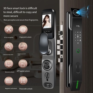 无钥匙防水数字酒店应用人脸识别3d指纹码电子自动智能门锁 - Product Image 5