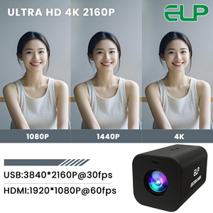 Uzaktan kumanda ile ELP 12X otomatik Zoom H.264 4K USB kamera motorlu otomatik odaklama 1080P 60FPS Video konferans için HD-MI USB Webcam - Product Image 4