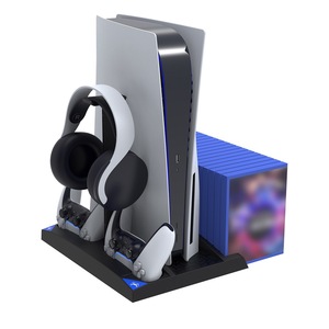 High Quality Multi-Function Cooling Fanfor PS5 Dual <strong>Controller</strong> <strong>Customized</strong> Vertical Ps5 Stand With Suction Cooling Stand for Ps5 - Product Image 4