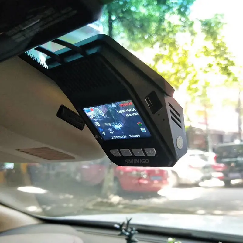 Dual 2K FHD Wi-Fi Dash Cam Anteriore e All'interno della Macchina Fotografica Dell'automobile di Visione Notturna Sony Sensore G-Sensor Sensore di Parcheggio modalità di Registrazione del Ciclo