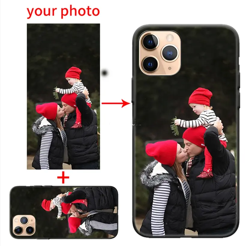 Benutzer definiertes Design Bild DIY Name Foto Soft Phone Hülle für IPhone 14 13 12 11 XS XR Kunden spezifische Hardcover für Samsung