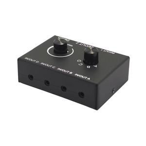 Dual Way 3.5mm Stereo Audio Switcher <strong>Splitter</strong> Bi-directional Stereo Audio <strong>Switch</strong> <strong>Splitter</strong> Box <strong>4</strong> in 2 Out or 2 in <strong>4</strong> Out