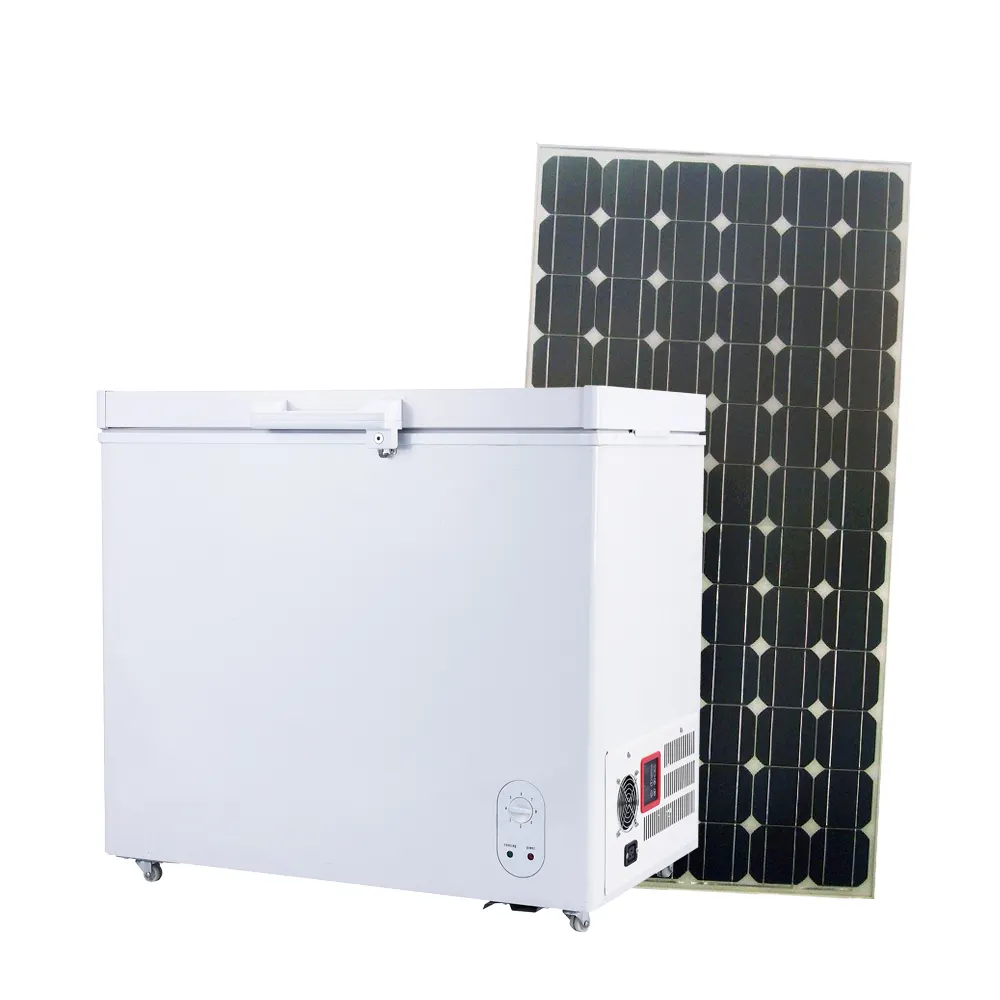 200L Top Open Door Solar Powered Deep Freezer DC 12V Solar Chest Freezer