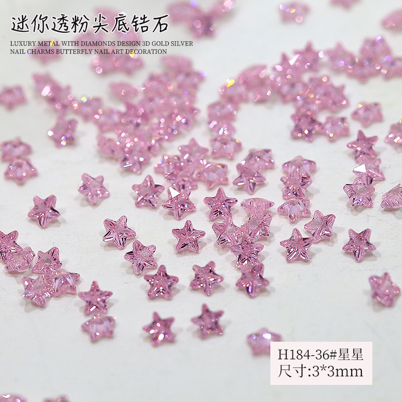 H184-36#Star 3*3mm 50Piece