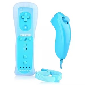 คอนโทรลเลอร์ที่ผ่านการรับรองสำหรับ wiis Gamepad จอยสติ๊ก2 in 1ในตัวและโมชั่นบวกคอนโทรลเลอร์จอยแพดไร้สายสำหรับรีโมท Wii U - Product Image 1