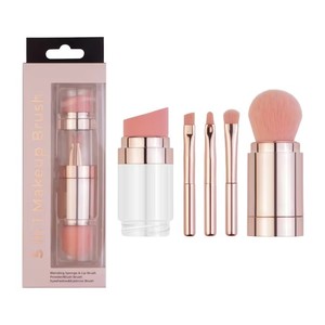 5 in 1 makyaj fırçası taşınabilir makyaj fırçalar için toz vakıf kapatıcı krem göz farı kaş dudaklar kozmetik güzellik araçları - Product Image 1