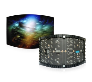 Front wartung P 2.5 innen geschwungene flexible led-display weichen led-modul customized unregelmäßige kugel tunnel form - Product Image 3