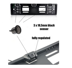 欧洲牌照架号牌蜂鸣器报警Parktronic Europlate无显示汽车倒车辅助倒车雷达 - Product Image 3