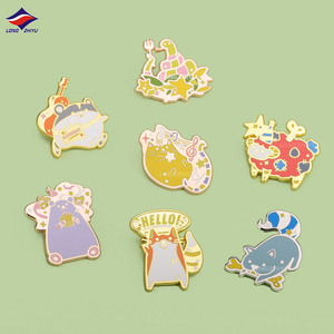 Longzhiyu Chuyên Nghiệp Mềm Men Pins Huy Hiệu Nhà Sản Xuất Tùy Chỉnh Quần Áo Kim Loại Logo Ve Áo Pins - Product Image 3