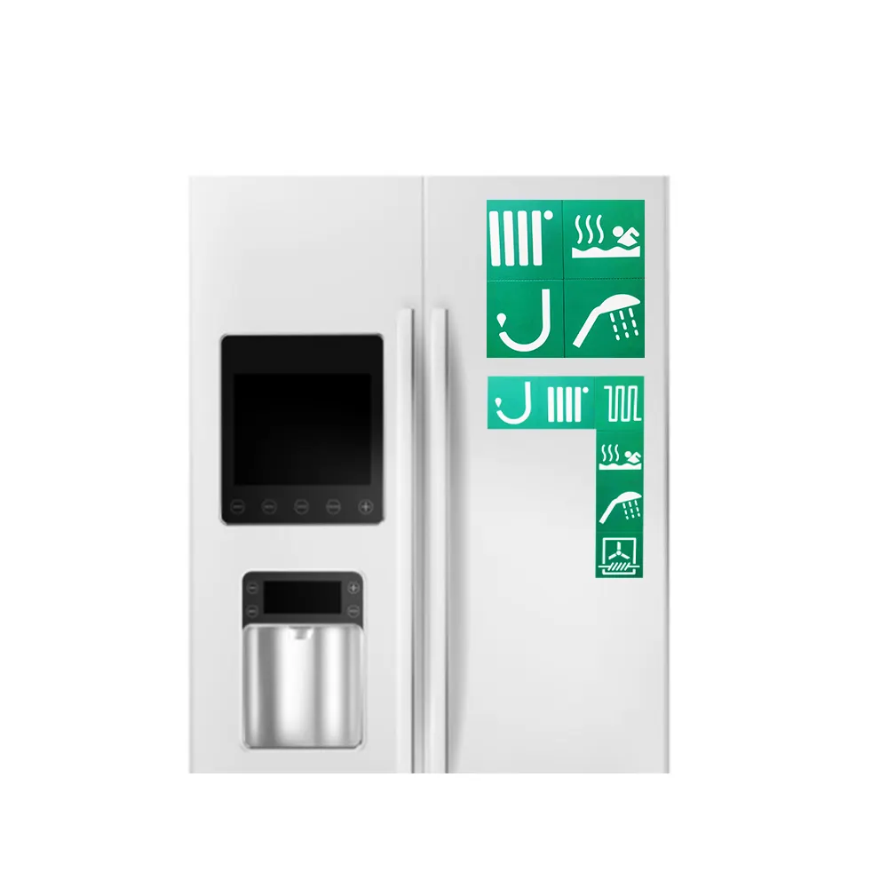 Prezzo di fabbrica PVC universale frigorifero adesivi magnetici personalizzabili stampati per la decorazione domestica