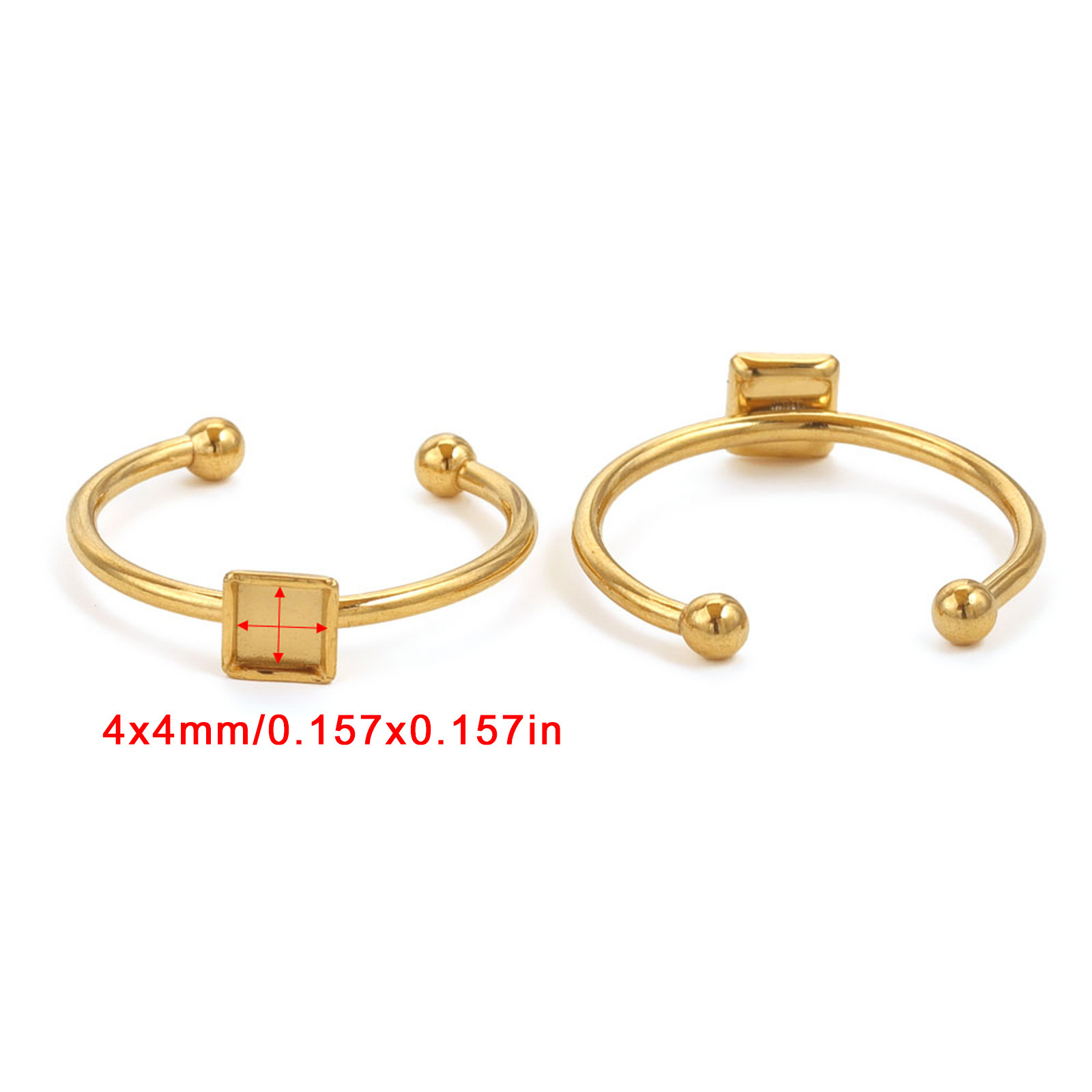 Gold-Square4mm
