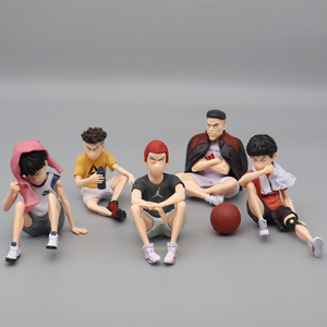 เซ็ตของเล่นอนิเมะ5ชิ้นโมเดลทำจาก PVC ลายสแลมดังกะ Rukawa Kaede จากร้านซากุรางิฮานามิจิ - Product Image 3