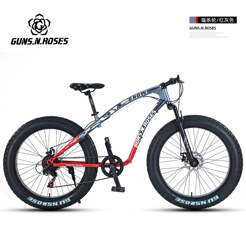 Roue à rayons rouge-gris
