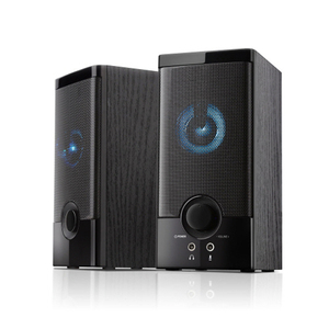 Altavoz Nuevo diseño 2,0 USB Computadora de escritorio Altavoz de juegos con luz LED con cable con entrada de auriculares y entrada de micrófono - Product Image 1