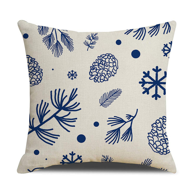 New Style Home Decor Christmas Day Pillow Case Factory Direct Sale Linen Cushion Cover