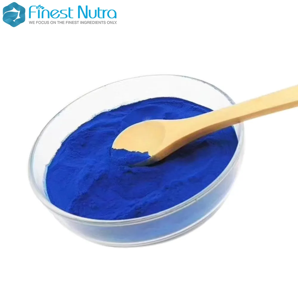 Natuurlijke blauw pigment 50% phycocyanin poeder spirulina extract