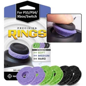 แหวนช่วยความแม่นยำ6 in 1แหวนฟองน้ำแอนะล็อกสำหรับ Xbox One/PS5/PS4/SWITCH Pro คอนโทรลเลอร์ - Product Image 1