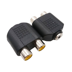 <strong>2</strong> <strong>RCA</strong> Female to <strong>1</strong> <strong>RCA</strong> Male Audio AV Adapter Phono Audio Connector Audio Jack <strong>Splitter</strong> <strong>RCA</strong> <strong>2</strong> Pin Male Female Socket Plug - Product Image 2