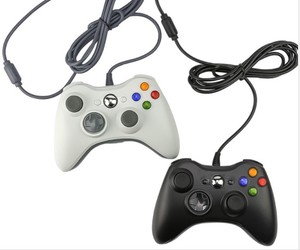 แผงควบคุมแบบมีสายสำหรับ Xbox 360พร้อมโลโก้ดั้งเดิมชุดเกมแพดสำหรับ Xbox 360