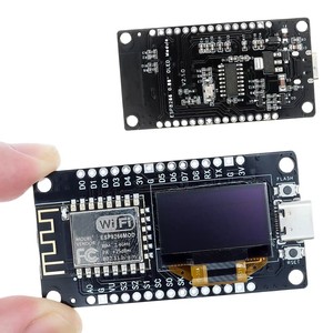 NodeMCU con scheda di sviluppo OLED ESP8266 Modulo Driver CH340 Display da 0.96 pollici per programmazione IDE/Micropython