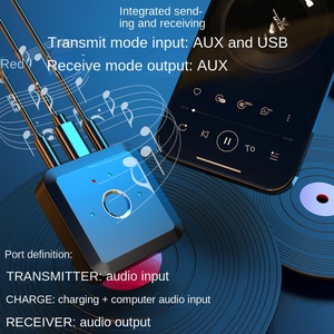 2-in-1 per Bluetooth V5.2 trasmettitore Audio e ricevitore a bassa latenza senza fili per due dispositivi Audio e Video accessorio - Product Image 5