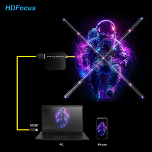 HDFocus 65 см рекламный 3D-голографический вентилятор HDMI вход компьютерный интерактивный голографический вентилятор 3D дисплей Синхронизация голографический вентилятор - Product Image 1