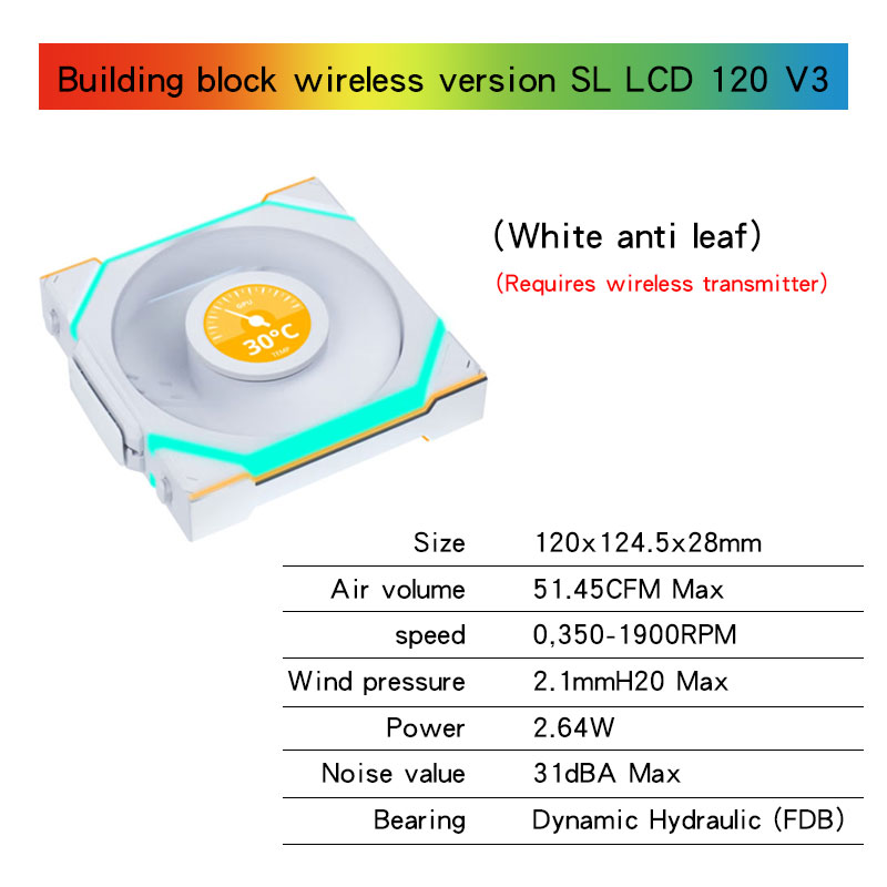 LCD blanc anti-feuilles