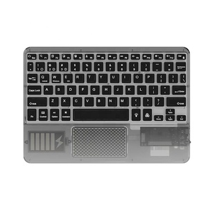 New Wireless Bluetooth Transparent <strong>Keyboard</strong> Backlit RGB LED <strong>Keyboard</strong> with <strong>Touchpad</strong> Mouse for 2024 New ipad Pro 11 12.9 13 Inch - Product Image 5