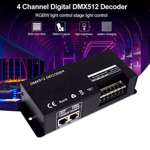DMX 512 RJ45 DMX Progetto di Illuminazione DMX Controller RGBW 4 Canali DMX512 Decoder Per Le Luci di Scena - Product Image 2