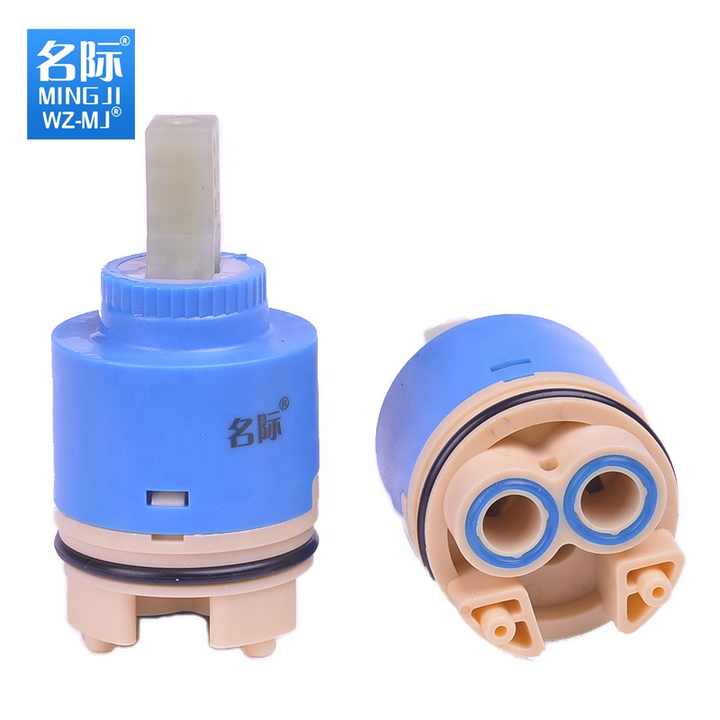Grifo de disco de doble sello, cartucho de cerámica con distribuidor, 40mm, venta al por mayor de fábrica