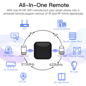 Tuya APP Control Wifi voice control Home Smart Universal Wifi + RF IR Remote Controller - Product Image 3