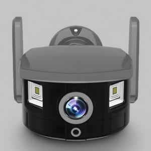 3MP Câmera de Segurança Reconhecimento Facial IP67 165 ° Ângulo Largo H.265 Visão Noturna Funções Pan-Tilt Sensor CMOS Cloud WIFI Conectado