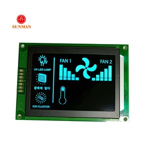Benutzer definierte High-Level-VA-Modus VA Schwarz 7-Segment-Luftreiniger-LCD-Anzeige mit Controller ic - Product Image 5