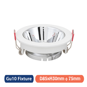 Mr16 Módulo GU10 Montagem Do Quadro De Habitação GU10 Invólucro Fixação Da Câmera Recesso Quadrado LED Downlight MR16