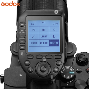 Godox宏闪光触发器XPROIIS + 适用于MF12-DK1宏迷你闪光速度计内置X系统TTL闪光相机支持扩散器