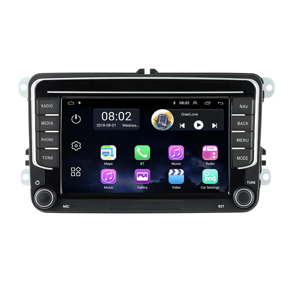 7 pouces Android 13 4core 2 + 32G carplay lecteur dvd de voiture automatique pour VW/Golf/Polo/Tiguan/Passat/SEAT/leon/Skoda/Octavia vw navigation