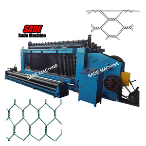 OEM Galvani zed Double Twisted Gabion Mesh Machine Chinas neue automatische Sechseckdraht-Gabion-Mesh-Herstellung von SPS-Motor farmen - Product Image 3