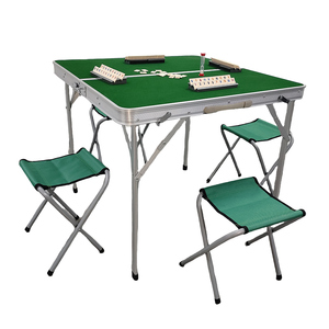 Tùy Chỉnh Di Động Ngoài Trời <span class=keywords><strong>Mahjong</strong></span> Bảng Vuông Thiết Kế Cho 4 Người Phong Cách Hiện Đại Có Thể Gập Lại Cờ Bạc Gấp <span class=keywords><strong>Mahjong</strong></span> Bảng - Product Image 1