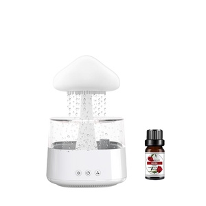 450ml <strong>7</strong> Colorful Light Air Humidifier Essential Oil Diffuser Atomizer Freshener Mist Sprayer Home Rain Cloud Humidifier Mushroom - Product Image 4