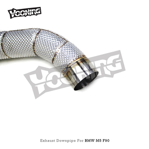 ส่วนหัวของท่อไอเสียสำหรับ BMW F90 M5 4.4T 2018-202 SUS304อัตราการไหลสูง100/200/300เซลล์พร้อมตัวเร่งปฏิกิริยา - Product Image 4
