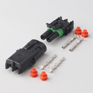Conector eléctrico impermeable de 2 pines, enchufe macho hembra, enchufe de inyector Delphi para motocicleta 12010973 12015792 para GM - Product Image 1