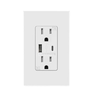 UL 3.6a FTR15C 15A USB a + c插座北美18W usb c型墙壁插座电源插座 - Product Image 2