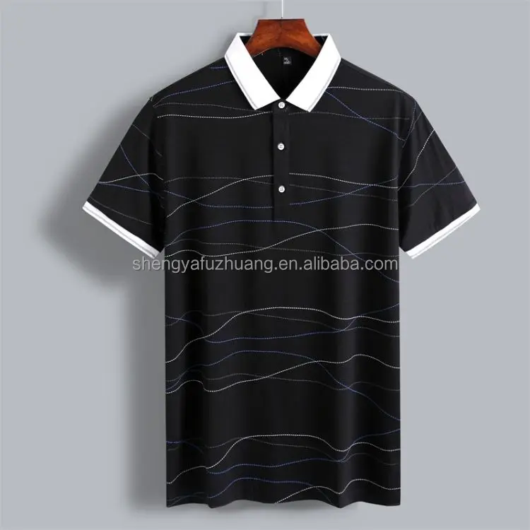 Men's Cotton Polo Shirt Colorful Golf Shirt Men's Short Sleeve Polo Shirt Moisture Wicking Summer Sport Wear