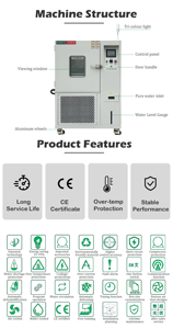 CZ-A-150D ac יציב להתאמה אישית 220v בקרת אקלים מבחן תא טמפרטורה קטן וציוד לחות - Product Image 5