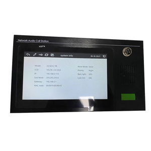 IP PA <strong>System</strong> 10-inch Touch Screen Visual <strong>Intercom</strong> Host Speaker with Controller and Paging Mic - Product Image 3