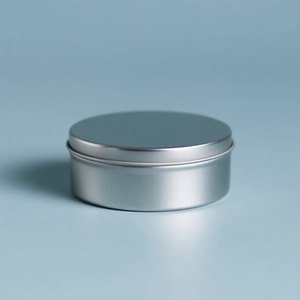定制空圆筒金属锡罐茶抹茶粉包装咖啡豆锡罐带螺旋盖 - Product Image 4