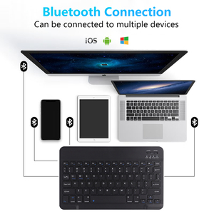 Strumenti a tastiera portatile Touchpad Mini Multi-Media tastiera Wireless rosso blu interruttore compatibile Tablet Computer
