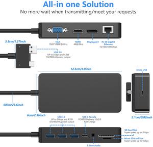 Nuovo arrivo accessori per Computer Commercio All'ingrosso Del Computer Portatile promozionale USB-C Convertire HD VAG multi-tipo di funzione-c docking station - Product Image 2