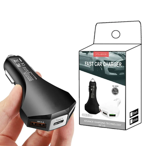 Super Fast Charging <strong>All</strong>-in-1 Metal 3-in-1 Car <strong>Charger</strong> with LED Light Custom Logo OEM &amp; ODM Pd Protection OTP &amp; OVP - Product Image 2