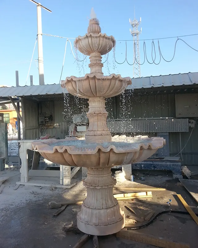 Commercio all'ingrosso Giardino Esterno Fontana di Acqua di Pietra. Prezzo a buon mercato Granito Decorativi in Pietra Per La Fontana di Acqua Con Vaso